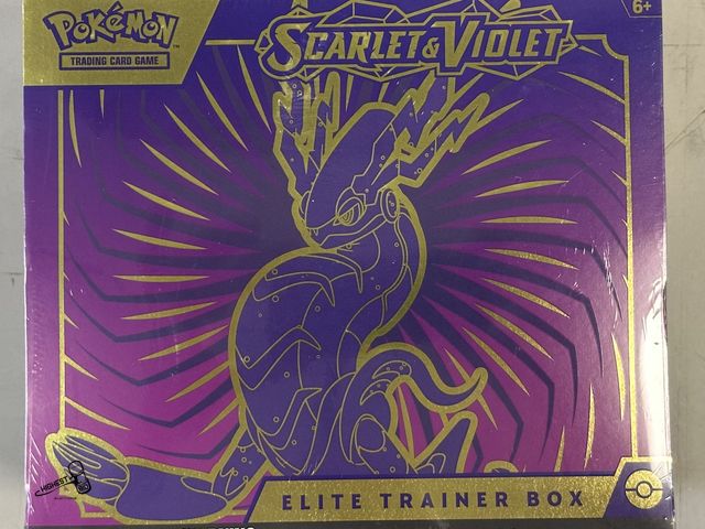 Lot 91-9574 - New SEALED IN BOX SCARLET &amp; VIOLET POKEMON ELITE TRAINER BOX 2023