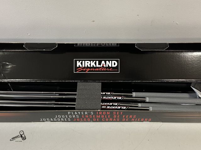 Lot 91-8897 - New MSRP$ 549.99 Kirkland Signature 7-piece Players Iron Set, Right Handed - True Temper Elevate 115...