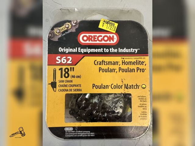 Lot 91-6620 - OREGON 18" SAW CHAIN FOR CRAFTSMAN, HOMELITE, POULAN, POULAN PRO - S62