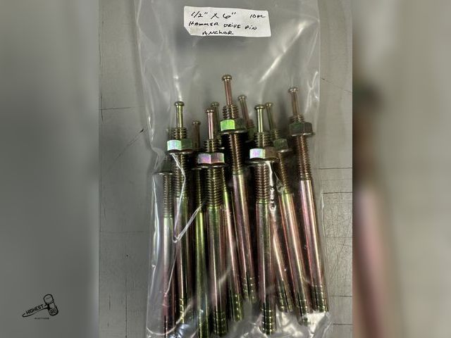 Lot 91-6291 - 1/2" X 6" HAMMER DRIVE PIN ANCHOR 10PC