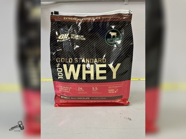 Lot 91-7304 - NEW &amp; SEALED - 5.6 lbs about 80 servings big bag WHEY GOLD STANDARD 100% - EXTREME MILK CHOCOLAT...