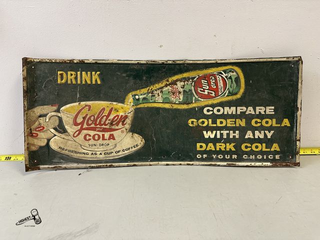 Lot 91-10402 - SUN DROP GOLDEN GIRL COLA REFRESHING AS A CUP OF COFFEE - COMPARE GOLDEN COLA WITH ANY DARK COLA OF ...