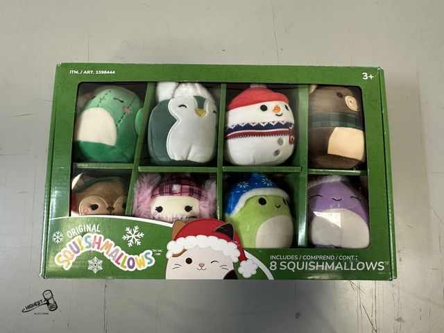 Lot 91-7520 - New ORIGINAL SQUISHMALLOWS SET OF 8 HOLIDAY ONES - 4" TALL
