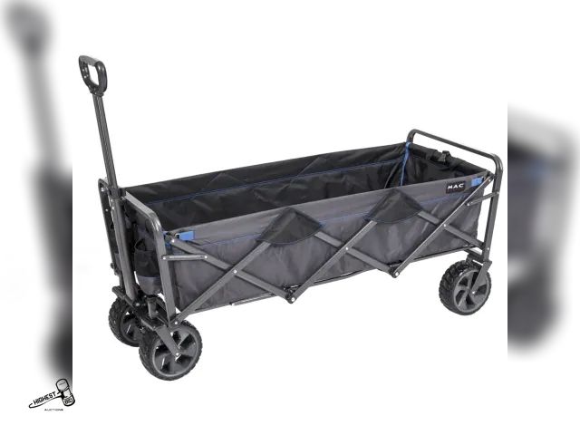 Lot 91-8915 - New MSRP$129.99 Mac Sports Extended Folding Wagon with Brakes - Easy-fold, steel frame - More storag...