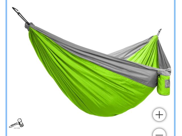 Lot 91-6268 - CASCADE MOUNTAIN TECH 2 PERSON TRAVEL HAMMOCK  - COMFORTABLE FOR 1 TO 2 USERS - BREATHABLE FABRIC- c...