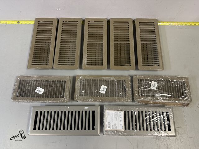 Lot 91-9338 - 10 HEATING &amp; COOLING REGISTER VENTS 7 - 4" X 12" &amp; 3 - 4" X 10"