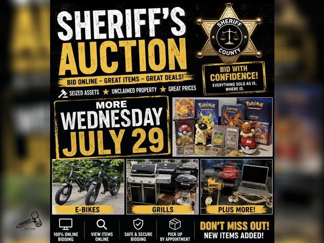 JULY 2026 AUCTION COMING SOON