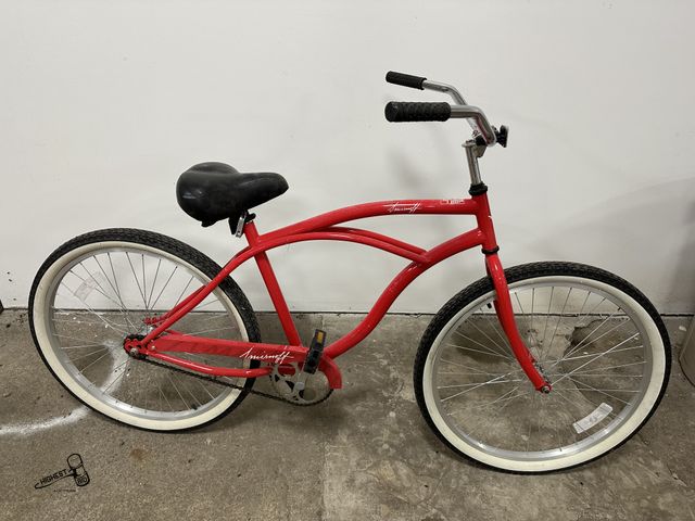 Lot 91-7842 - SMIRNOFF RED MENS 26" BEACH CRUISER