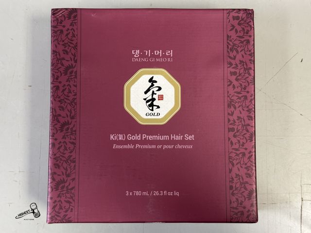 Lot 91-9294 - New MSRP $56.99 Daeng Gi Meo Ri Ki Gold Premium Shampoo and Treatment Set - UNOPENED BOX