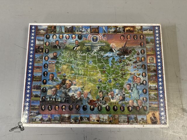 Lot 91-10389 - UNITED STATES PRESIDENTS 1000 PIECE JIGSAW PUZZLE 24" X 30" SEALED