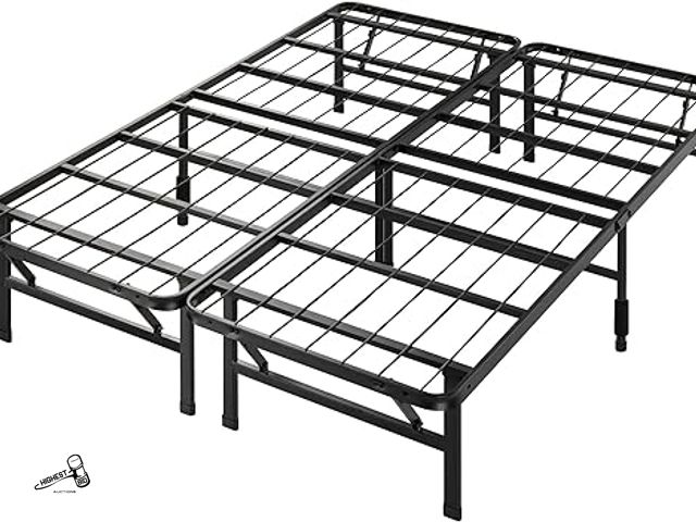 Lot 91-6280 - ZINUS SMARTBASE TOOL FREE MATTRESS FOUNDATION - 14 INCH METAL PLATFORM BED FRAME - NO BOX SPRING NEE...