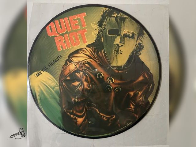 Lot 91-8842 - COLLECTIBLE ITEM VINTAGE "METAL HEALTH" PICTURE DISC VINYL RECORD ALBUM BY QUIET RIOT 1983