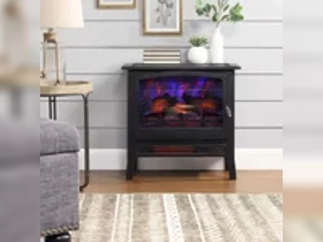 Lot 91-7013 - INFRARED ELECTRIC FIREPLACE STOVE HEATER - 1,500 WATTS - 5,200 BTU - PLUGS INTO STANDARD 120V / 60Hz...