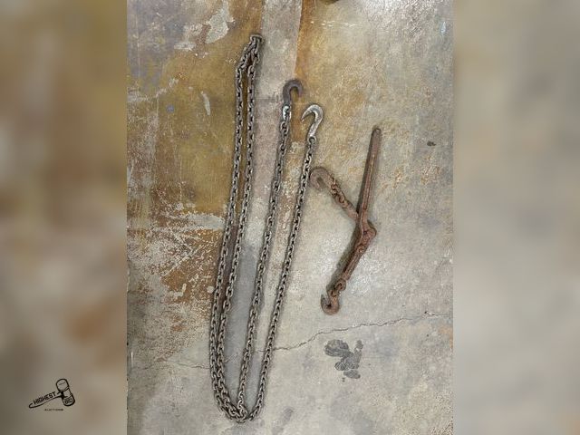 Lot 91-7066 - 19' HEAVY DUTY STEEL CHAIN AND CHAIN BINDER