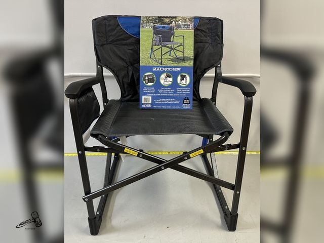 Lot 91-8839 - New Mac Sports Rock n Lock Director Chair - Lightweight Aluminum Frame - Rock n Lock System - Durabl...