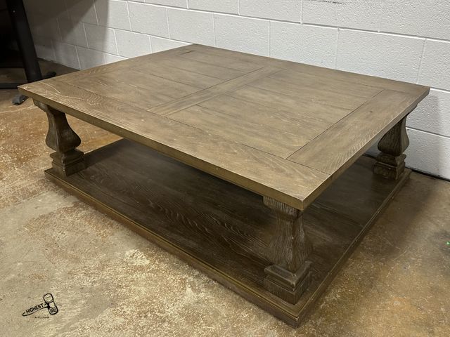Lot 91-8183 - RECTANGULAR COCKTAIL TABLE MADE IN VIETNAM 40" X 54" X 17 3/4"