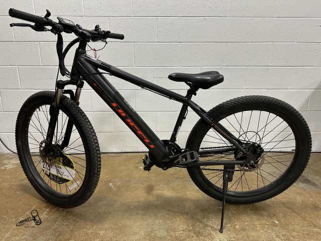 Lot 91-10513 - Huffy Vertis 27.5 Inch Electric Mountain Bike, Fits Riders 60+, Gray WITH CHARGER &amp; OWNERS MANUA...