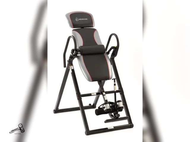 Lot 91-9492 - Medisonic 510100G Therapeutic Heavy Duty Steel Frame Inversion Table, 300LB Capacity appears to have...