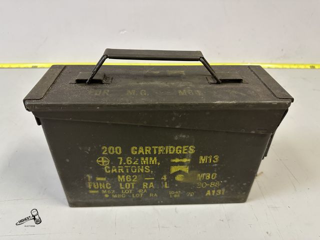 Lot 91-7396 - U.S. MILITARY SURPLUS AMMUNITION CAN - AMMO BOX