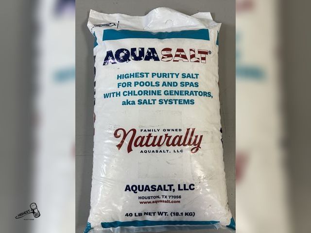 Lot 91-9520 - New AQUA SALT 40LB BAG - HIGHEST PURITY SALT FOR POOLS AND SPAS WITH CHLORINE GENERATORS, AKA SALT S...