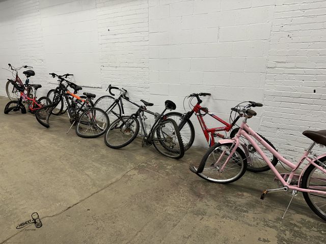 Lot 91-7945 - 8 BICYCLES IN NEED OF MAJOR REPAIIRS OR FOR PARTS - STATE BICYCLE COMPANY - NEXT - 2 HUFFY - 2 MONGO...