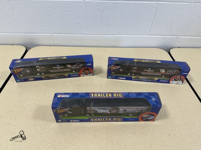 Lot 91-6994 - 3 DALE EARNHARDT DIECAST COLLECTOR TRAILER RIGS - GOODWRENCH SERVICE FOREVER THE MAN DALE EARNHARDT ...