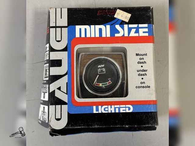 Lot 91-9318 - CHAMP MINI SIZE 2" GAUGE LIGHTED AMP GAUGE KIT - MOUNT ON DASH UNDER DASH OR ON CONSOLE