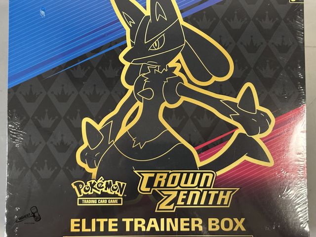 Lot 91-9578 - New SEALED IN BOX CROWN ZENITH POKEMON ELITE TRAINER BOX 2023