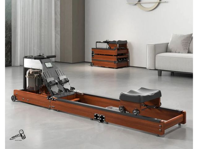 Lot 91-7450 - MSRP $ 699.00 KINGSMITH FOLDABLE ROWING MACHINE - LIKE NEW CONDITION DOES HAVE A COUPLE SCRATCHES - ...