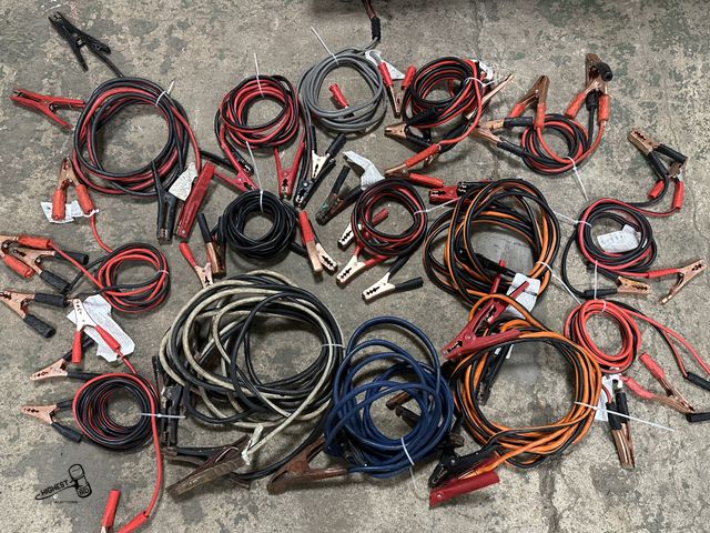 Lot 91-7764 - 44 POUNDS OF COPPER JUMPER CABLE WIRE OR 15 SETS OF JUMPER CABLES