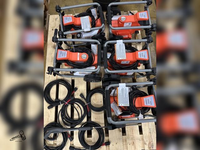 Lot 91-7175 - 5 HUSQVARNA PW2300 ELECTRIC POWERWASHERS WITH 5 HOSES AND ONE SPRAY HANDLE - ALL NEED WORK - FOR PAR...