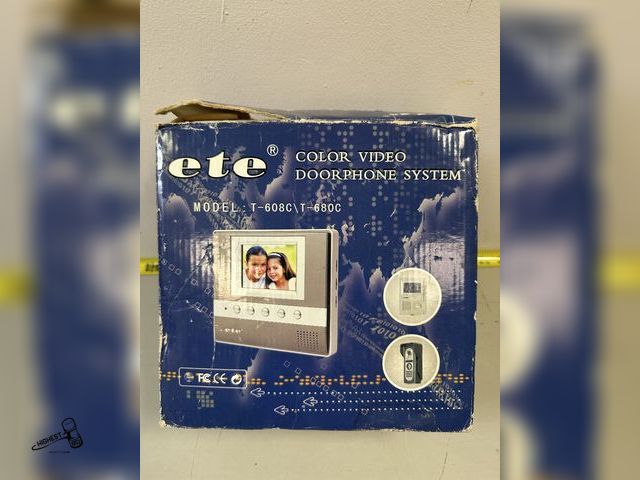 Lot 91-6387 - ETE COLOR VIDEO DOORPHONE SYSTEM - MODEL T-608C