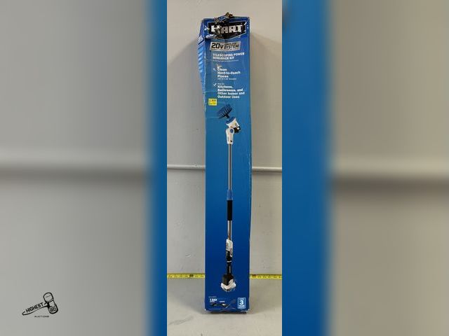 Lot 91-9963 - HART TELESCOPING POWER SCRUBER KIT 20V CORDLESS SYSTEM BAD BATTERY ? WITH CHARGER LIKE NEW IN BOX