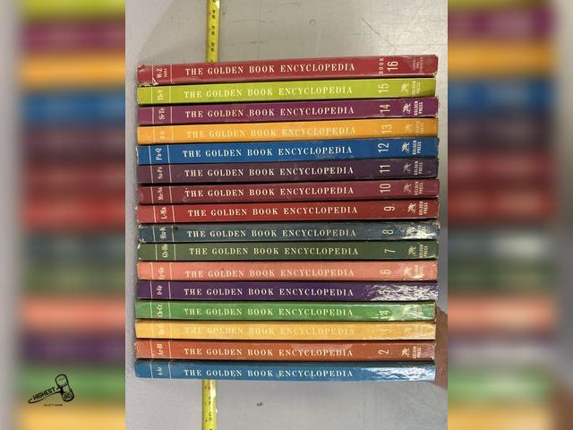Lot 91-10465 - THE GOLDEN BOOK ENCYCLOPEDIA DATED 1961 - 65 YEAR OLD SET
