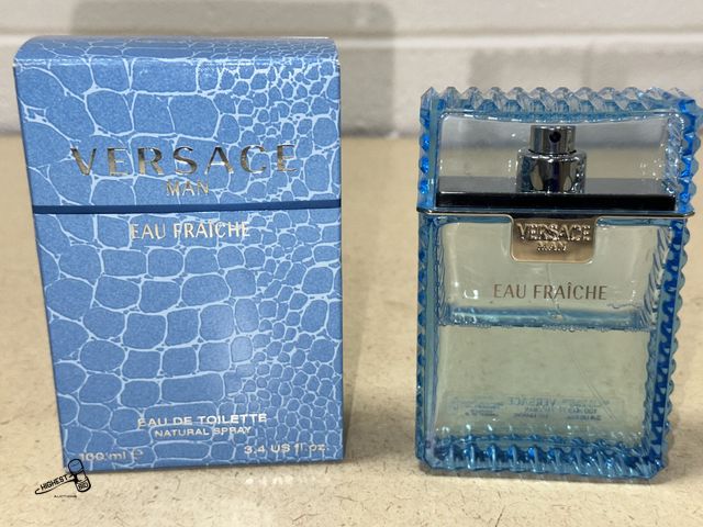 Lot 91-9809 - MSRP $120  VERSACE Man Eau Fraiche Eau de Toilette 3.4 FL OZ