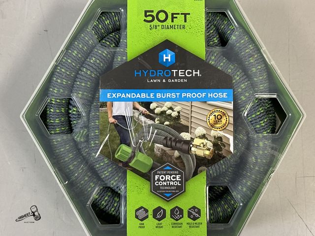 Lot 91-9328 - 50' HYDROTECH EXPANDABLE BURST PROOF HOSE