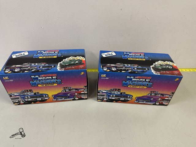 Lot 91-6203 - MUSCLE MACHINE DIECASE CARS - JOHN FORCE MUSCLE MACHINE 1:18 SCALE DIECASE 1949 FORD MERCURY - JOHN ...
