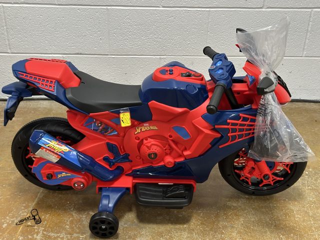 Lot 91-10223 - NEW MSRP $118.00 6V Spiderman Motorcycle, Battery Ride on Toy, for Kids, Ages 3+ WITH CHARGER
