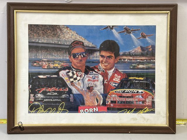 Lot 91-10176 - DALE EARNHARDT &amp; DALE EARNHARDT JR. PICTURE