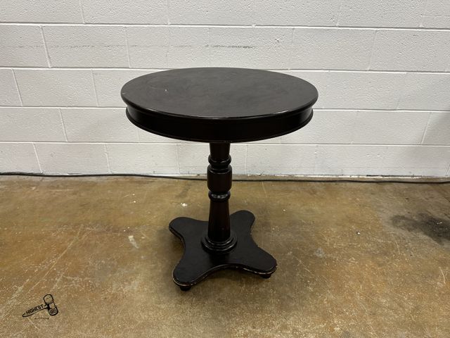 Lot 91-9467 - 24" ROUND WOODEN TABLE