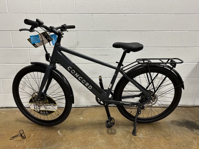 Lot 91-9807 - New MSRP $548.00 Concord 27.5" Aluminum Step-Over Electric Bike, 36V, Class 2, Gray - Unisex Adult A...