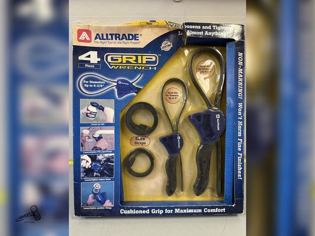 Lot 91-6370 - ALLTRADE 4 PIECE GRIP WRENCH - LOOSENS AND TIGHTENS ALMOST EVERYTHING - CUSHIONED GRIP FOR MAXIMUM C...