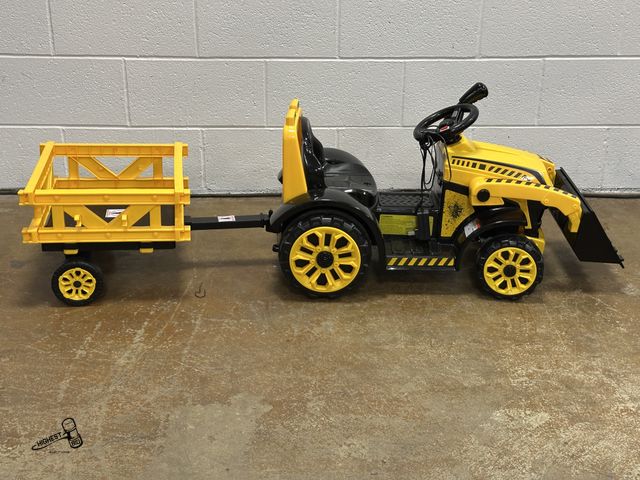 Lot 91-9781 - New MSRP $118.00 NEW ASSEMBLED WITH CHARGER Best Ride On Cars Tonka 6V Construction Tractor Ride-On ...