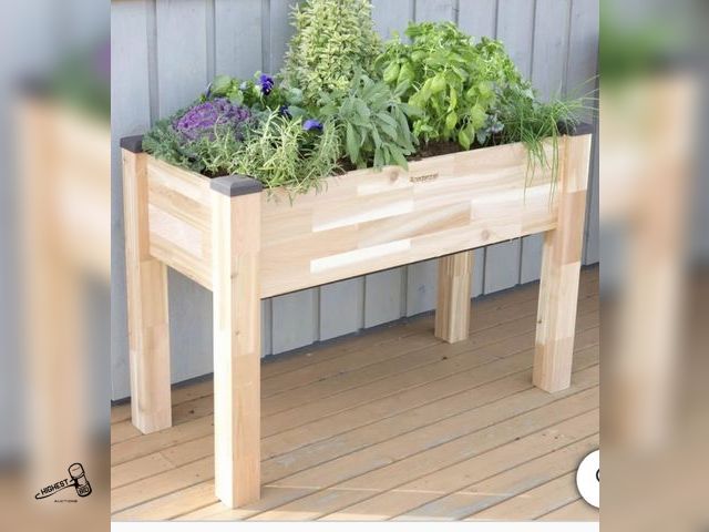 Lot 91-8675 - SELF-WATERING ELEVATED GARDEN PLANTER - Canadian Western Red Cedar - Dimensions: 23in. x 49in. x 30i...