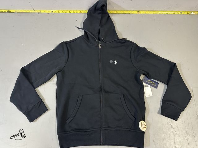 Lot 91-9690 - New 1 WOMENS SMALL BLACK RALPH LAUREN POLO ZIP-UP JACKET WITH HOOD