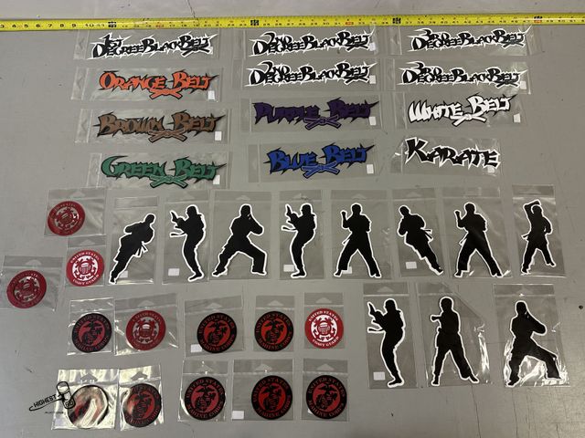 Lot 91-8344 - New 36 ASSORTED SCRAP BOOK SUPPLIES - KARATE - US COAST GAURD - US MARINES