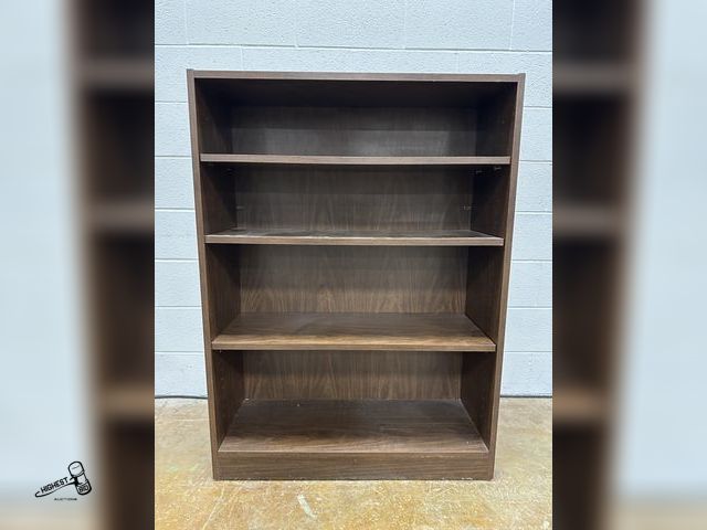 Lot 91-8268 - DISPLAY SHELF 48" TALL  X 35" WIDE X 13" DEEP - 3 ADJUSTABLE SHELVES