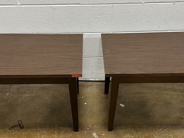 Lot 91-8267 - 2 SIDE TABLES 17 3/4" X 28" X 19" TALL