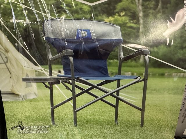 Lot 91-8841 - New Timber Ridge Director’s Chair - Lightweight and Sturdy Aluminum Frame That Sets Up Easily - Dura...