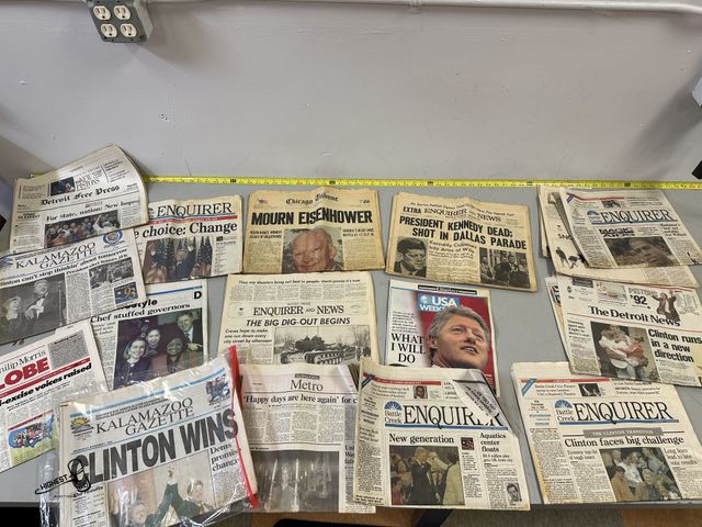 Lot 91-6932 - VINTAGE PRESIDENTIAL NEWS PAPERS DATING BACK TO FRIDAY, NOVEMBER 22ND, 1963